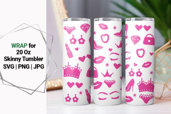 20oz Tumbler Barbiecore Wrap