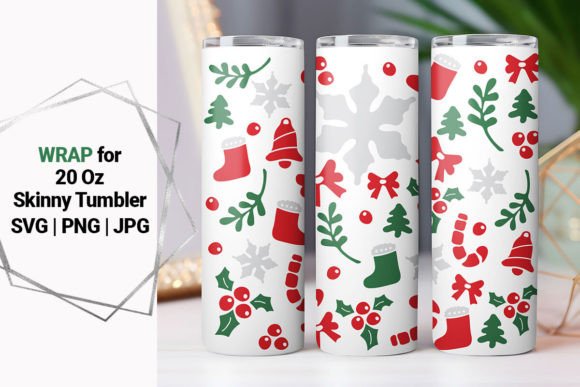 20oz Tumbler Christmas Wrap