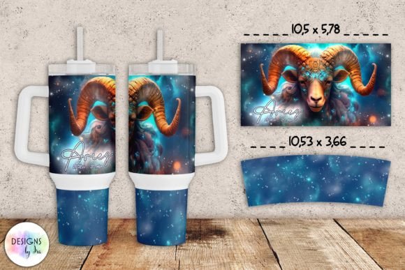 Aries Zodiac Tumbler Wrap