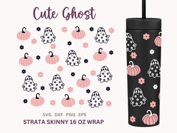 Cute Halloween Wrap Strata Tumbler 16oz