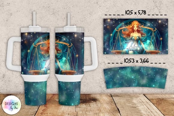 Libra Zodiac Sign Tumbler Wrap 40 Oz