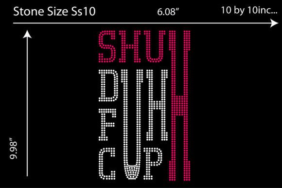 Shuh Duh Fuh Cup Rhinestone Design