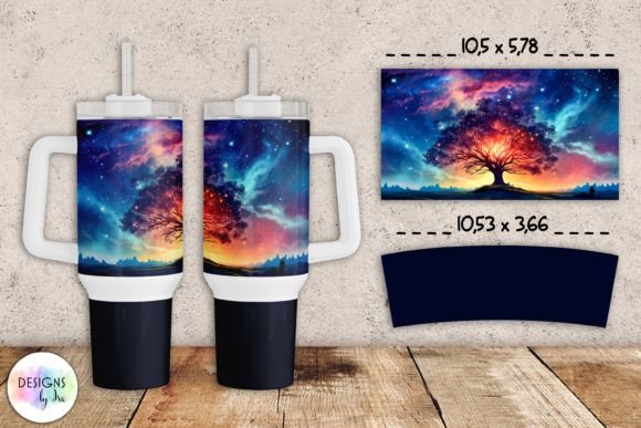 Space Fantasy Tumbler Wrap 40 Oz