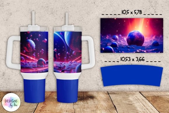 Stellar Universe Tumbler Wrap Print