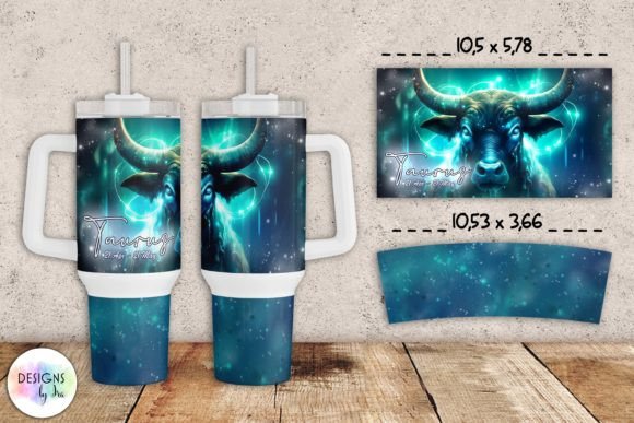 Taurus Zodiac Sign Tumbler Wrap 40 Oz