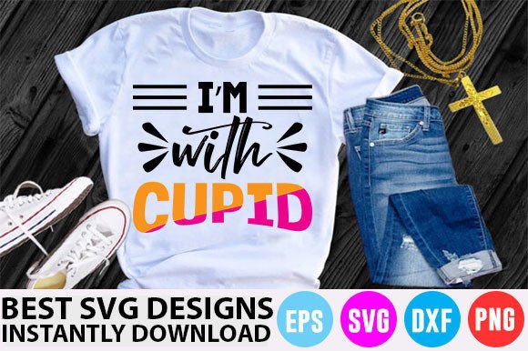 Valentine’s Day SVG Design, I’m with Cup